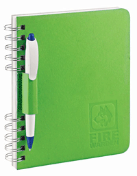Green Recycled Cardboard Notebook