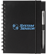 Black Recycled PolyPro Notebook
